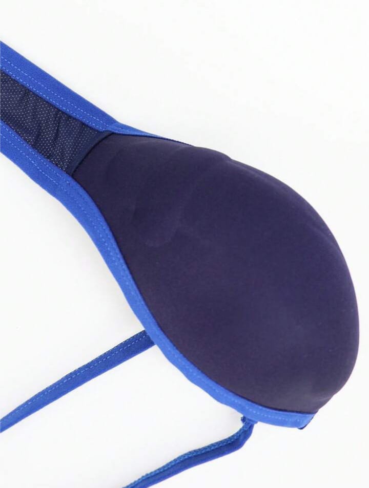 Urbold mens mesh bulge enhancing padded thong underwear